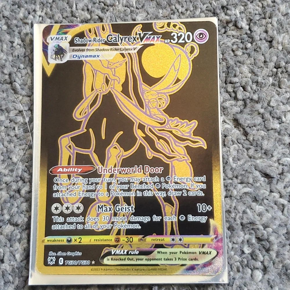 Accessories | Shadow Rider Calyrex Vmax Gold Card | Poshmark
